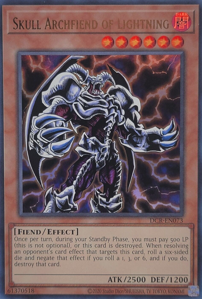 Skull Archfiend of Lightning (25th Anniversary) [DCR-EN073] Ultra Rare