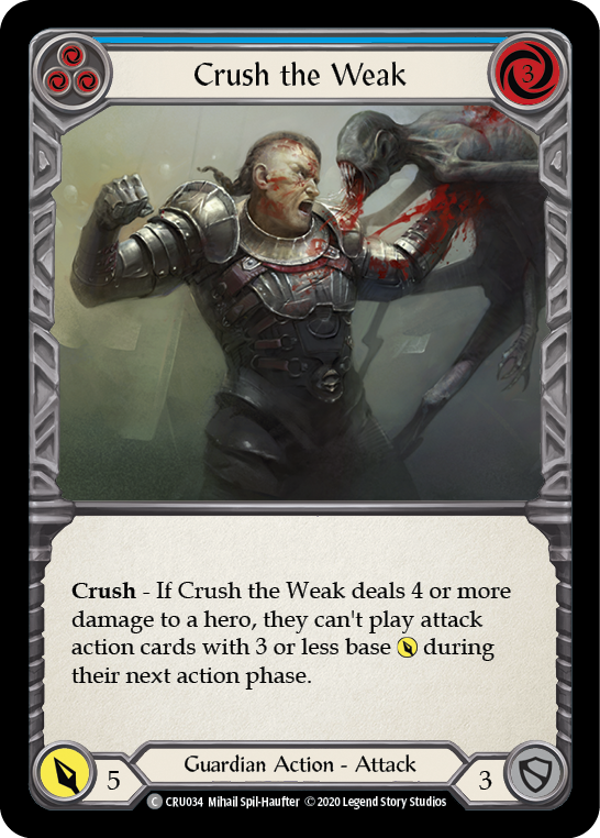 Aplasta a los débiles (Azul) [CRU034] (Crucible of War) 1.ª edición Normal 