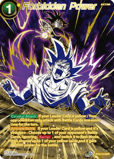 Poder prohibido (SPR) (BT15-119) [Enfrentamiento Saiyan] 