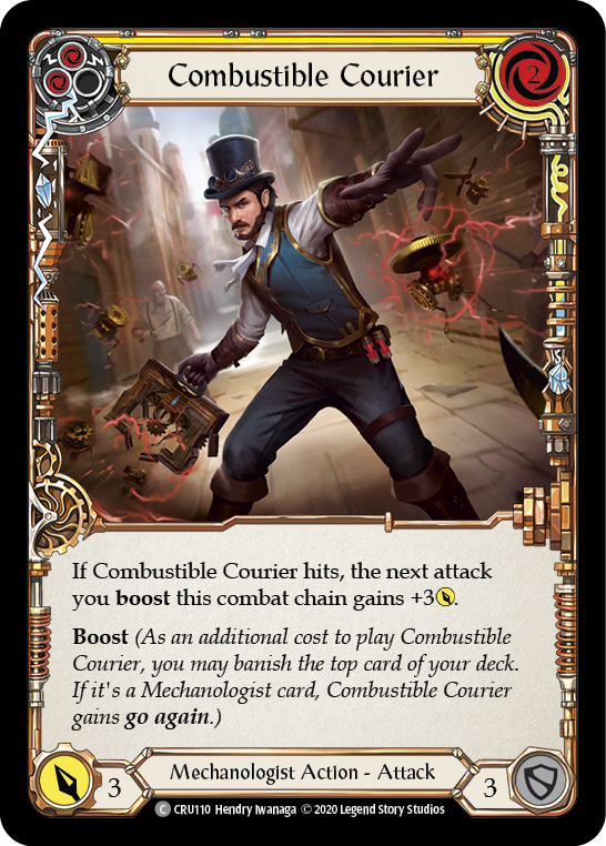 Mensajero combustible (amarillo) [CRU110] (Crucible of War) 1.ª edición Normal 