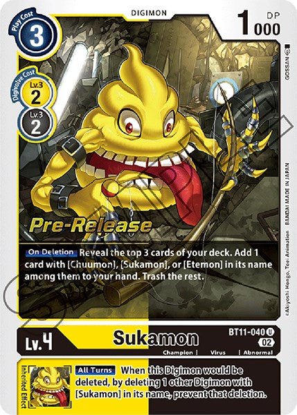 Sukamon [BT11-040] [Promociones de prelanzamiento de la fase dimensional] 