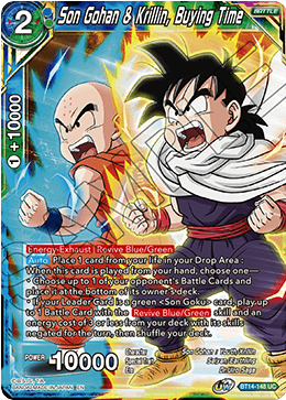 Son Gohan y Krilin, comprando tiempo (BT14-148) [Espíritus cruzados] 