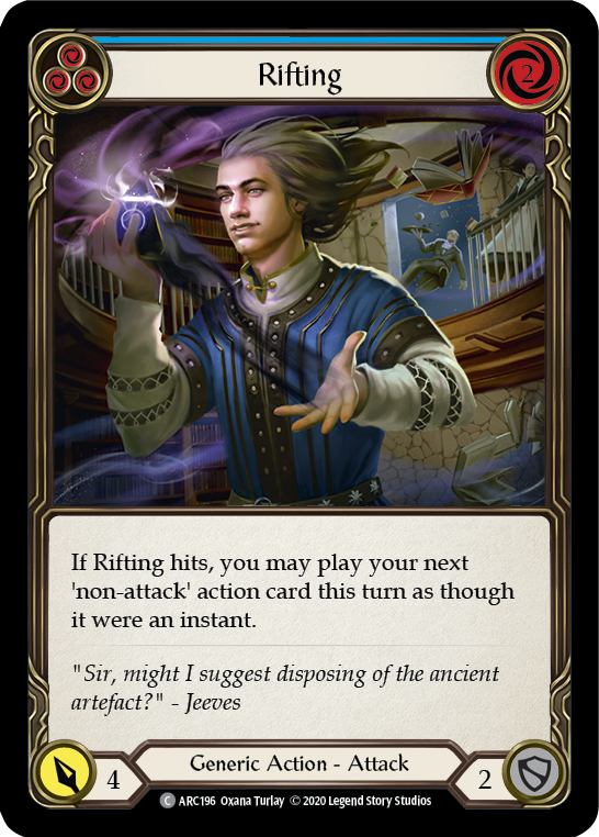 Rifting (Azul) [U-ARC196] (Arcane Rising Unlimited) Lámina arcoíris ilimitada 