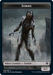 Zombi // Soldado humano Ficha de doble cara [Noche de juegos: Fichas gratuitas para todos] 