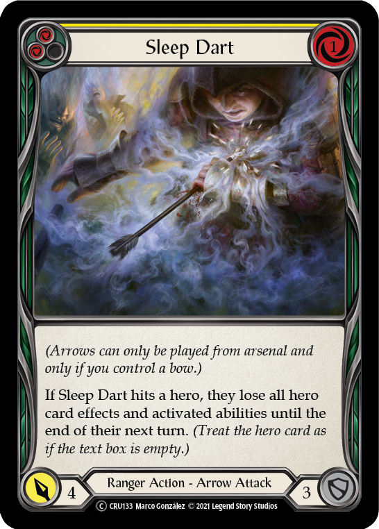 Sleep Dart (Amarillo) [U-CRU133] (Crucible of War Unlimited) Ilimitado Normal 
