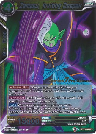 Zamasu, invitando a la desesperación (BT7-092_PR) [Promociones de presentación de Assault of the Saiyans] 