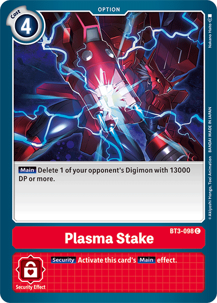 Estaca de plasma [BT3-098] [Lanzamiento de refuerzo especial Ver.1.5] 
