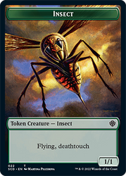 Insecto // Guerrero humano Ficha de doble cara [Mazos Starter Commander] 