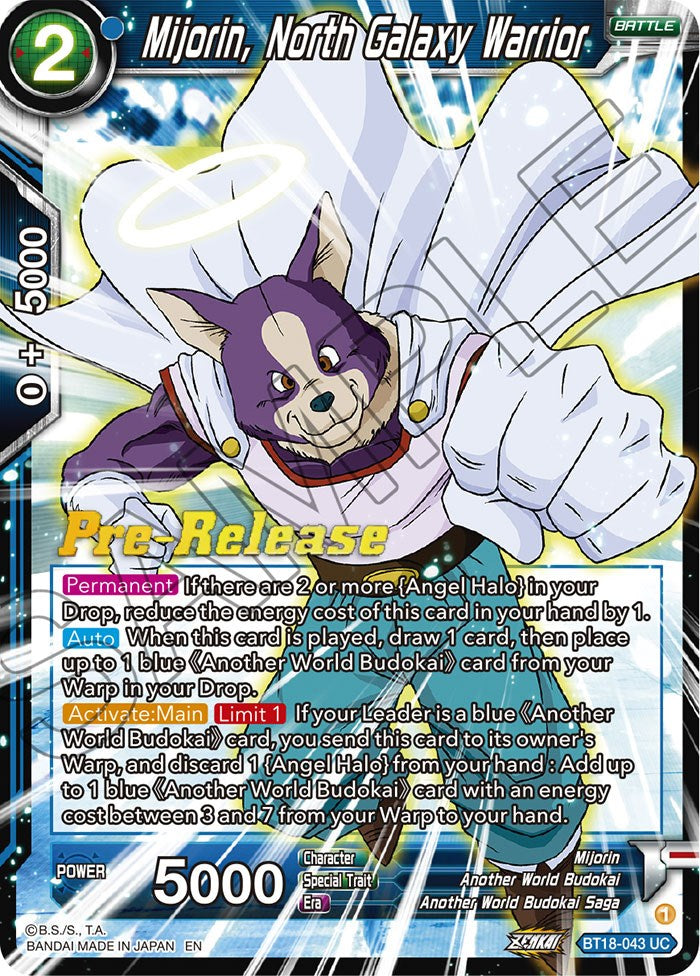 Mijorin, guerrero de la galaxia del norte (BT18-043) [Promociones de presentación de Dawn of the Z-Legends] 