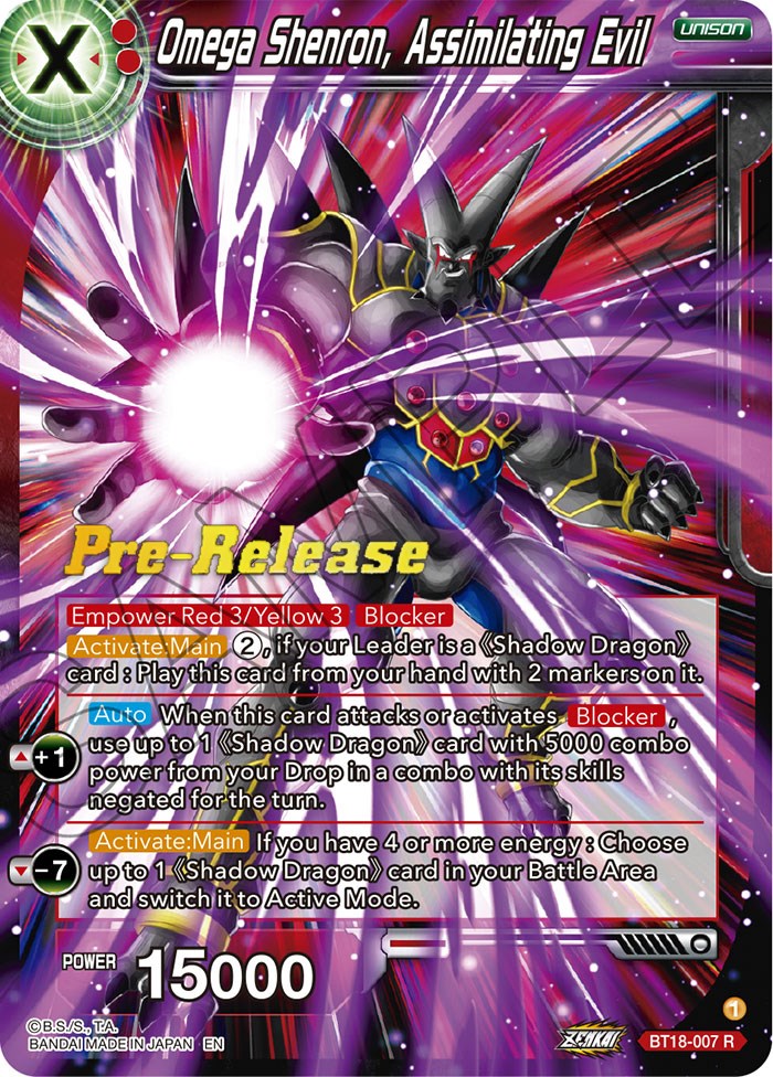 Omega Shenron, Assembling Evil (BT18-007) [Promociones de presentación de Dawn of the Z-Legends] 