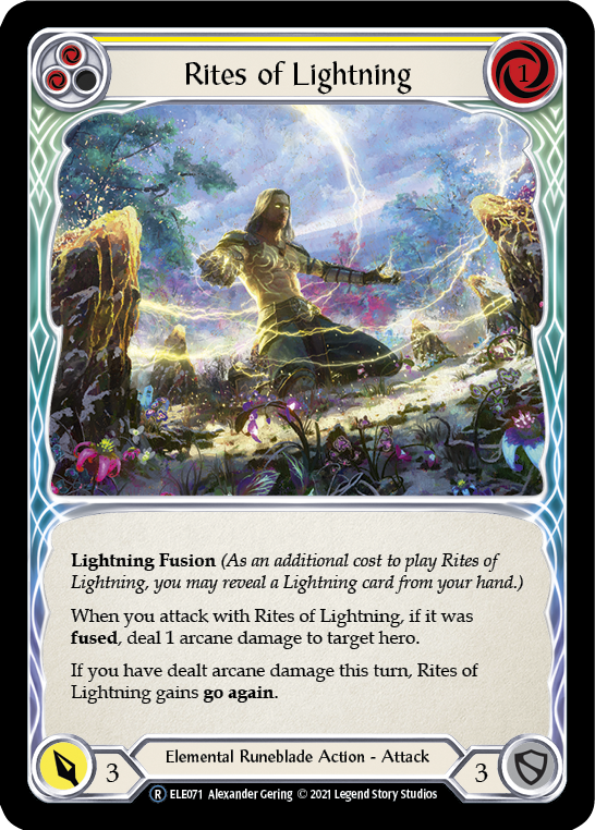 Rites of Lightning (Amarillo) [U-ELE071] (Tales of Aria Unlimited) Lámina arcoíris ilimitada 