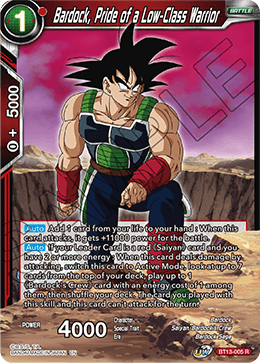 Bardock, orgullo de un guerrero de clase baja (raro) (BT13-005) [Rivalidad suprema] 