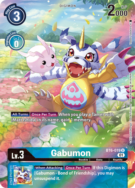 Gabumon [BT6-019] (Arte alternativo) [Doble diamante] 