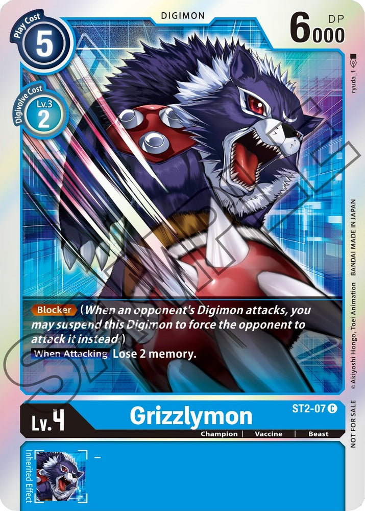 Grizzlymon [ST2-07] (Paquete de eventos 1) [Baraja inicial: Cocytus Blue Promos] 