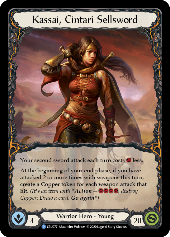 Kassai, Cintari Sellsword [CRU077] (Crucible of War) 1.ª edición Normal 
