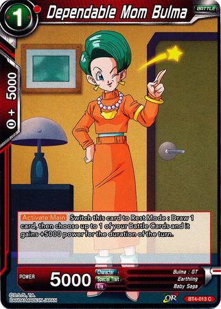 Mamá confiable Bulma (BT4-013) [Guerra colosal] 