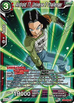 Androide 17, Retador del Universo 7 (BT14-012) [Espíritus cruzados] 