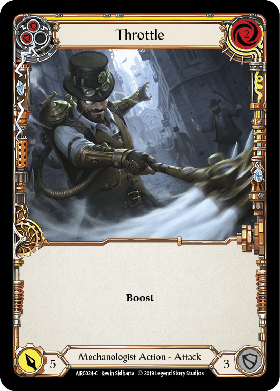 Acelerador (Amarillo) [ARC024-C] (Arcane Rising) 1.ª edición Rainbow Foil 