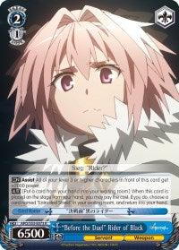 "Before the Duel" Rider of Black (APO/S53-E073 R) [Fate/Apocrypha] - Blue Jay's Cauldron