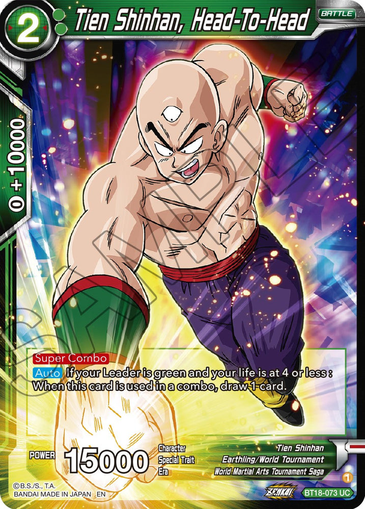 Tien Shinhan, cara a cara (BT18-073) [El amanecer de las leyendas Z] 