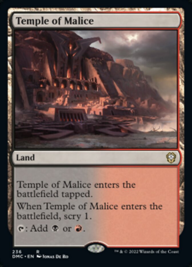 Templo de la Malicia [Comandante Unido de Dominaria] 