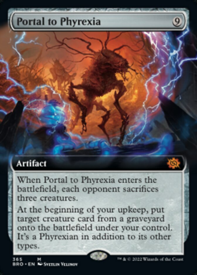 Portal a Phyrexia (Arte extendido) [La guerra de los hermanos] 