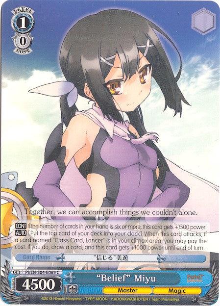 "Belief" Miyu (PI/EN-S04-E069 C) [Fate/kaleid liner PRISMA ILLYA DX] - Blue Jay's Cauldron