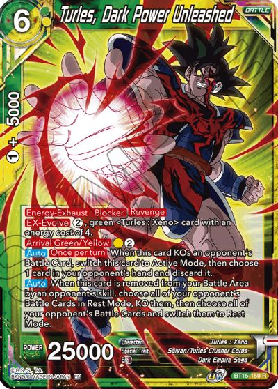 Turles, poder oscuro desatado (BT15-150) [Enfrentamiento Saiyan] 