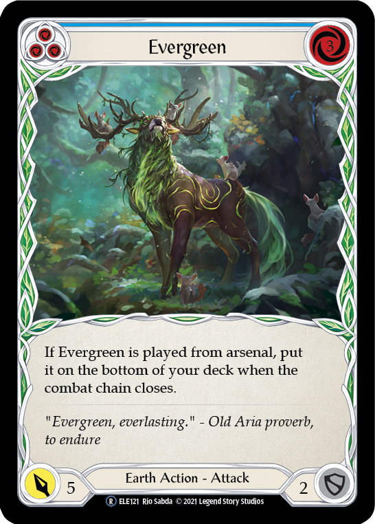 Evergreen (Azul) [U-ELE121] (Tales of Aria Unlimited) Lámina arcoíris ilimitada 