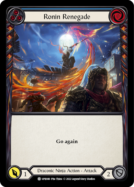 Ronin Renegade (Azul) [UPR080] (Levantamiento) Lámina arcoíris 