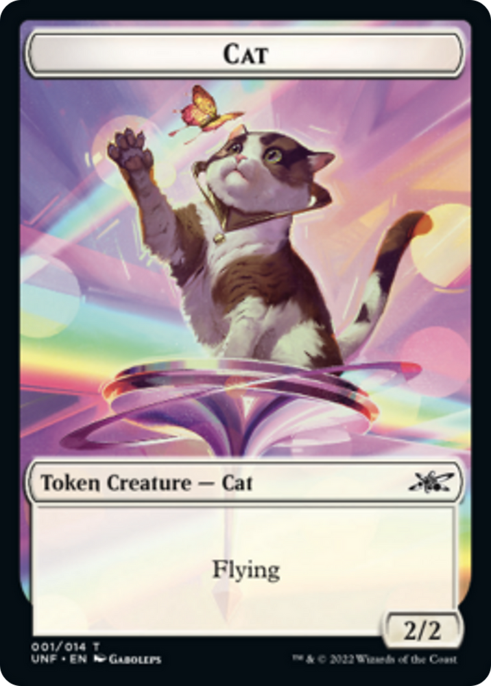 Gato // Ficha de globo de doble cara [Tokens Unfinity] 