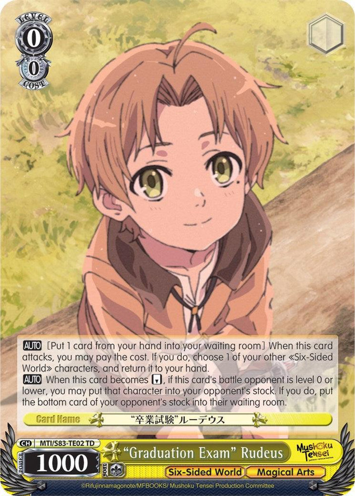 "Graduation Exam" Rudeus (MTI/S83-TE02 TD) [Mushoku Tensei: Jobless Reincarnation] - Blue Jay's Cauldron