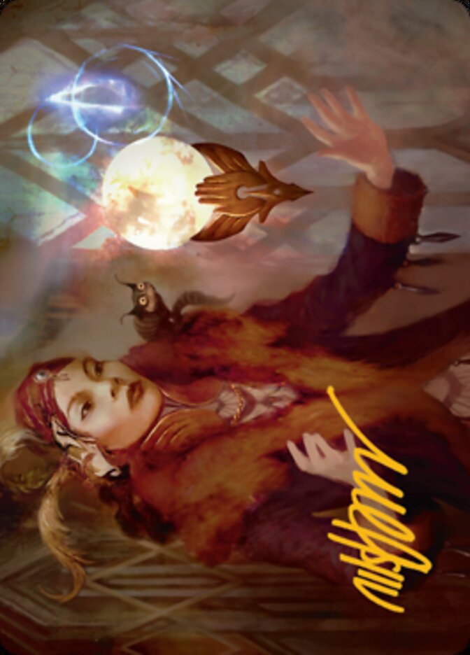 Tarjeta de arte Misfortune Teller (firma estampada en oro) [Streets of New Capenna Art Series] 