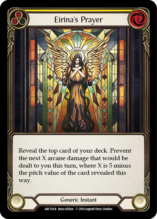 Oración de Eirina (Amarillo) [ARC174-R] (Arcane Rising) 1.ª edición Lámina arcoíris 