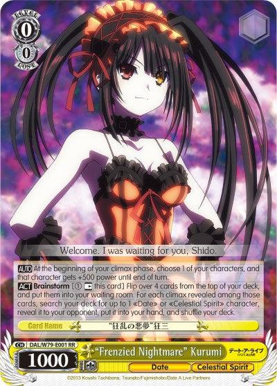 "Frenzied Nightmare" Kurumi (DAL/W79-E001 RR) [Date A Live] - Blue Jay's Cauldron