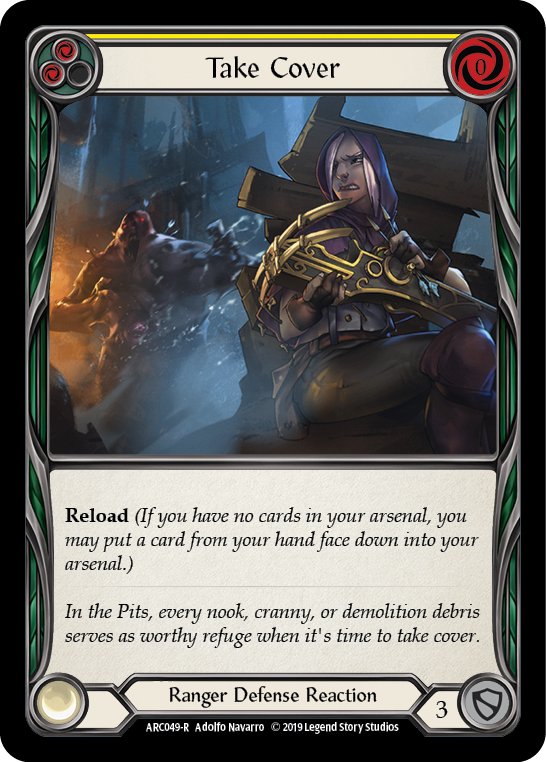 Cúbrete (amarillo) [ARC049-R] (Arcane Rising) 1.ª edición Rainbow Foil 