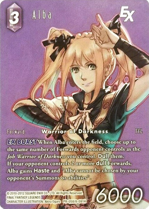 Alba EX (Arte completo) [Tarjetas promocionales del Opus VIII] 