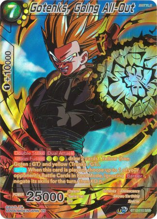 Gotenks, haciendo todo lo posible (SPR) (BT10-110) [El ascenso del guerrero al unísono] 