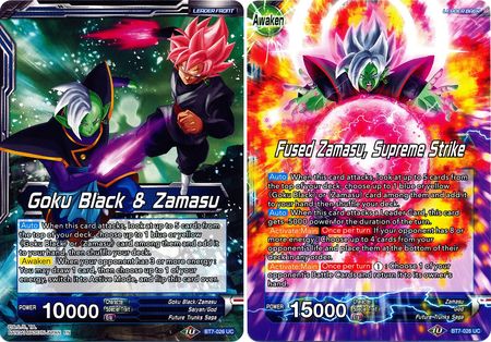 Goku Black y Zamasu // Zamasu fusionado, Golpe Supremo (BT7-026) [Asalto de los Saiyajin] 