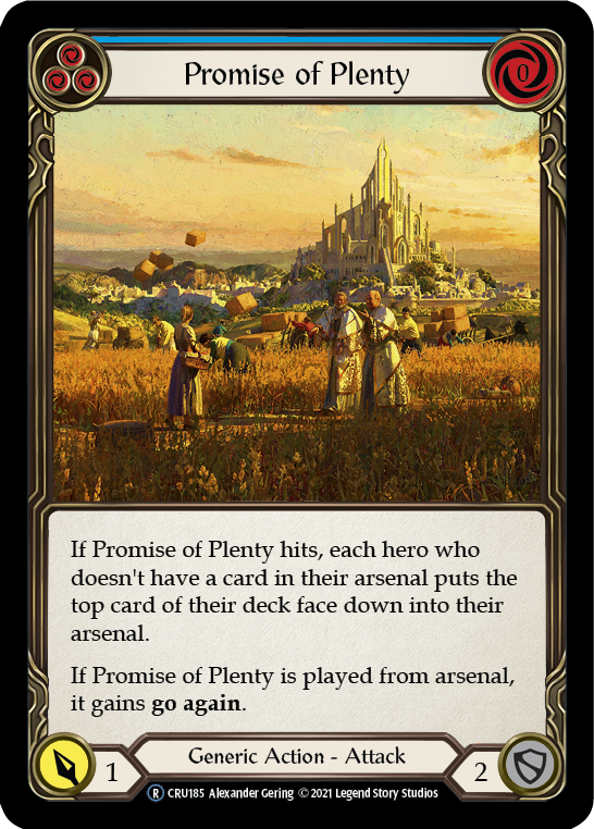 Promesa de abundancia (Azul) [U-CRU185] (Crucible of War Unlimited) Ilimitado Normal 
