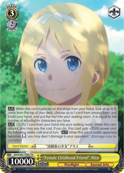 "Female Childhood Friend" Alice (SAO/S65-TE06 TD) [Sword Art Online -Alicization-] - Blue Jay's Cauldron