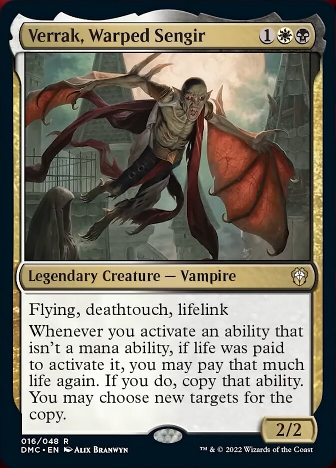 Verrak, Sengir deformado [Comandante Unido de Dominaria] 