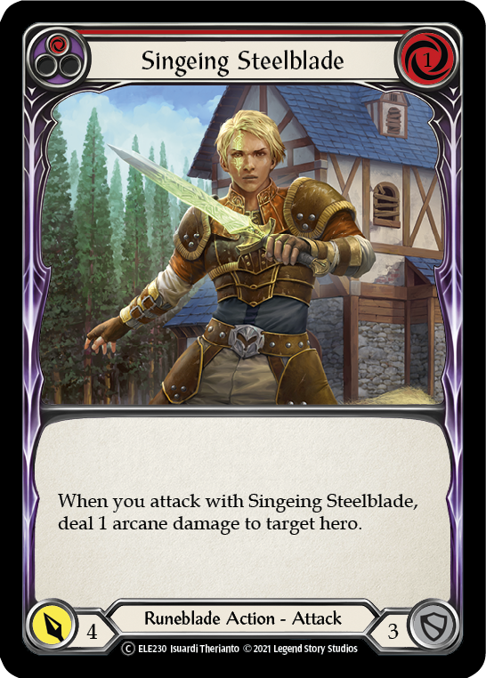 Singeing Steelblade (Rojo) [U-ELE230] (Tales of Aria Unlimited) Ilimitado Normal 