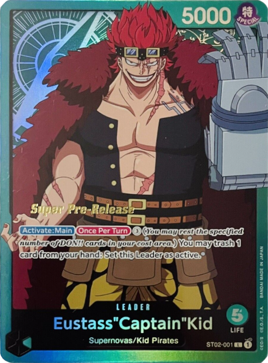 Eustass"Captain"Kid (001) [Súper mazo inicial de prelanzamiento: peor generación] 