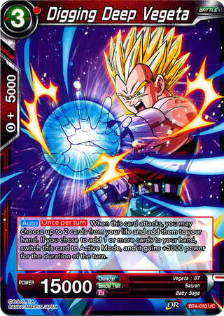 Excavando profundamente Vegeta (BT4-010) [Guerra colosal] 