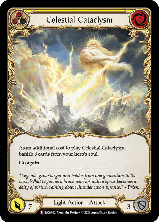 Cataclismo celestial [U-MON062-RF] (Monarch Unlimited) Lámina arcoíris ilimitada 
