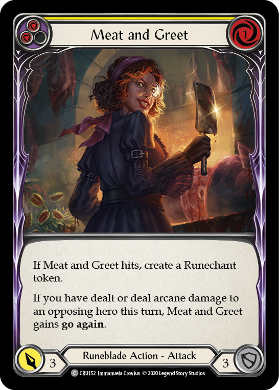 Meat and Greet (Amarillo) [CRU152] (Crucible of War) 1.ª edición Rainbow Foil 
