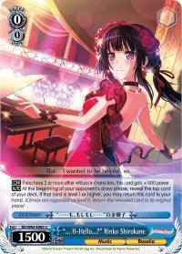 "... H-Hello?" Rinko Shirokane (BD/W63-E083 U) [BanG Dream! Girls Band Party! Vol.2] - Blue Jay's Cauldron